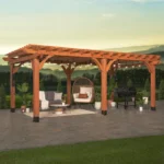 Backyard Discovery 20' x 12'Beaumont Pergola 120.2 in Brown - Image 2