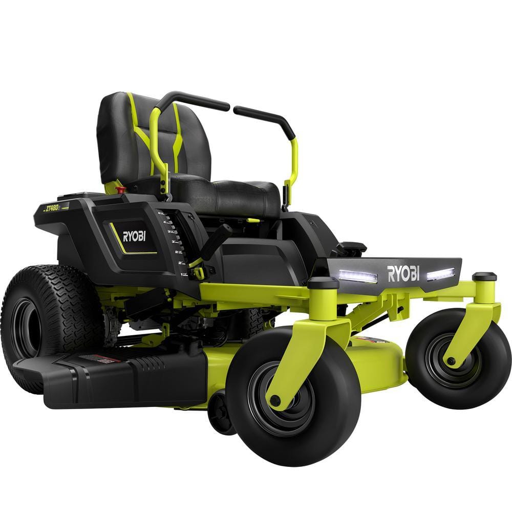 24dfd42a5f314d71868ebf9c0b2c79b8.jpg RYOBI 48V 42-inch 75 Ah Battery Electric Riding Zero Turn Mower - Image 1