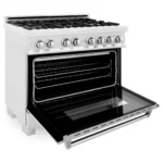 ZLINE 36 in. Professional Dual Fuel Range in Fingerprint Resistant Stainless Steel - Image 5