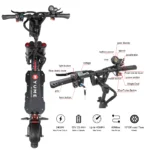 M YUME Scooter Y10 Dual Motor Electric Scooter for Adults Fast 40 MPH 40 Miles Long Rang 10'' off-Road Tires - Image 2