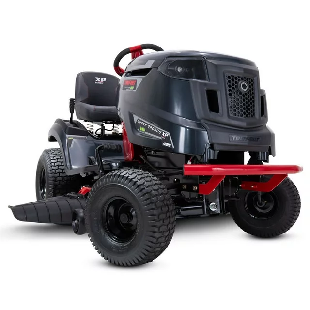 AAAA-5.webp Troy-Bilt Bronco 42E XP 42 in. 56-Volt MAX 60 Ah Battery Lithium-Ion Electric Drive Cordless Riding Lawn Tractor - Image 1