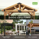 Backyard Discovery 20' x 12'Beaumont Pergola 120.2 in Brown - Image 5