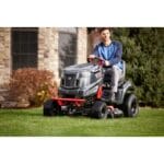 Troy-Bilt Bronco 42E XP 42 in. 56-Volt MAX 60 Ah Battery Lithium-Ion Electric Drive Cordless Riding Lawn Tractor - Image 2