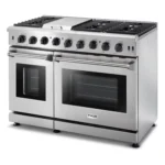 Thor Kitchen 48 Inch 6 Burner Gas Range Double Oven, Stainless Steel