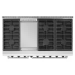 Thor Kitchen 48 Inch 6 Burner Gas Range Double Oven, Stainless Steel - Image 3