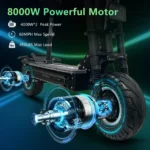 ZonDoo RoadHitter Electric Scooter Adults with Seat,Up to 68mph 75 Miles Long Range, 72V 8000W Dual Motor - Image 4
