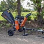 Titan Attachments 420cc 5in Diameter Tow-Behind Wood Chipper Shredder, 15HP Engine, Electric Start - Image 2