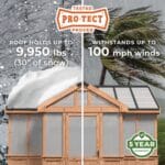 Backyard Discovery 14.5x12 Savannah Greenhouse - Image 4