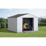 Arrow 10-ft x 8-ft HIGH Point Galvanized Steel Storage Shed - Image 2