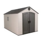 LIFETIME PRODUCTS 8-ft x 12-ft Lifetime Storage Shed Gable Resin Storage Shed