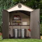LIFETIME PRODUCTS 8-ft x 12-ft Lifetime Storage Shed Gable Resin Storage Shed - Image 3
