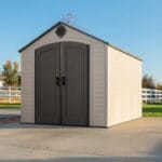 Lifetime 8 ft. W x 10 ft. D Resin Outdoor Storage Shed 71.7 sq. ft. - Image 2